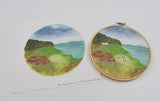 "Ode to Ireland" & "Fall Path" Waldorf Inspired Embroidery Backgrounds 2 Pieces