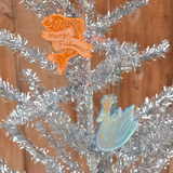 Party Swan Acrylic Ornament with Gold Details