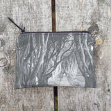 Dark Hedges Pouch-- N. Ireland Photograph on Linen/Cotton Lined Zipper Bag