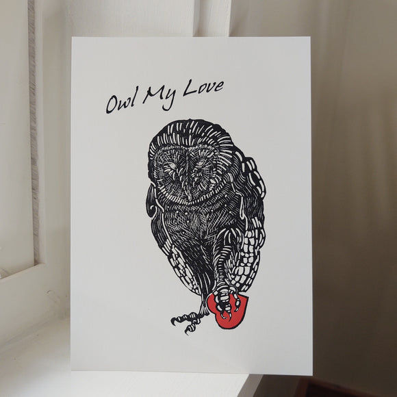 Owl My Love Archival Print 5x7