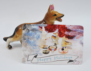 Happy Holidays Postcard Single