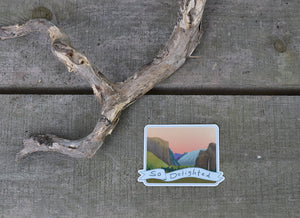 "So Delighted" Free Solo Yosemite Valley Indoor Outdoor Vinyl Sticker