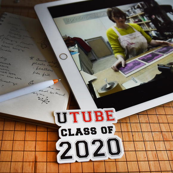 UTube Class of 2020 Indoor Outdoor Vinyl Sticker